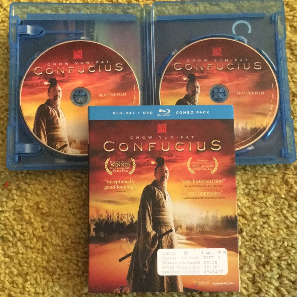 **LIKE NEW** CONFUCIUS Blu-Ray Dvd; Combo Pack
